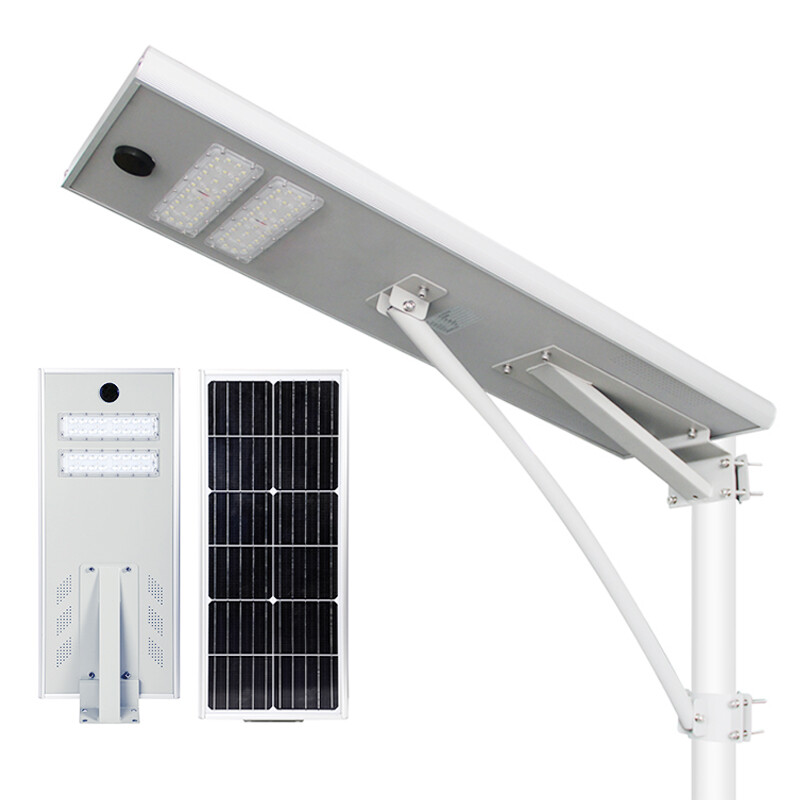 Poste de iluminação pública solar comercial BLUESWIFT com poste